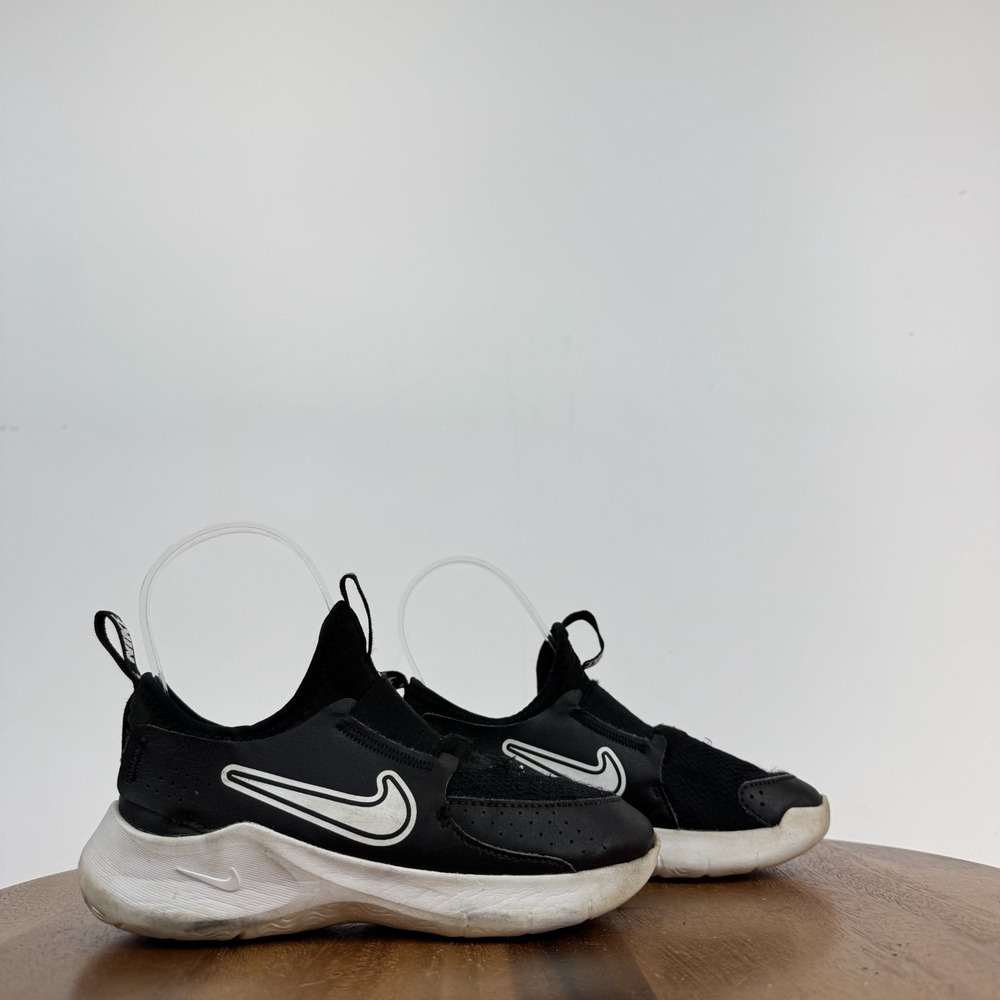 Little Kids‎ Nike Flex Runner 3 PS Black White Slip On Casual Sneakers Size 13 C